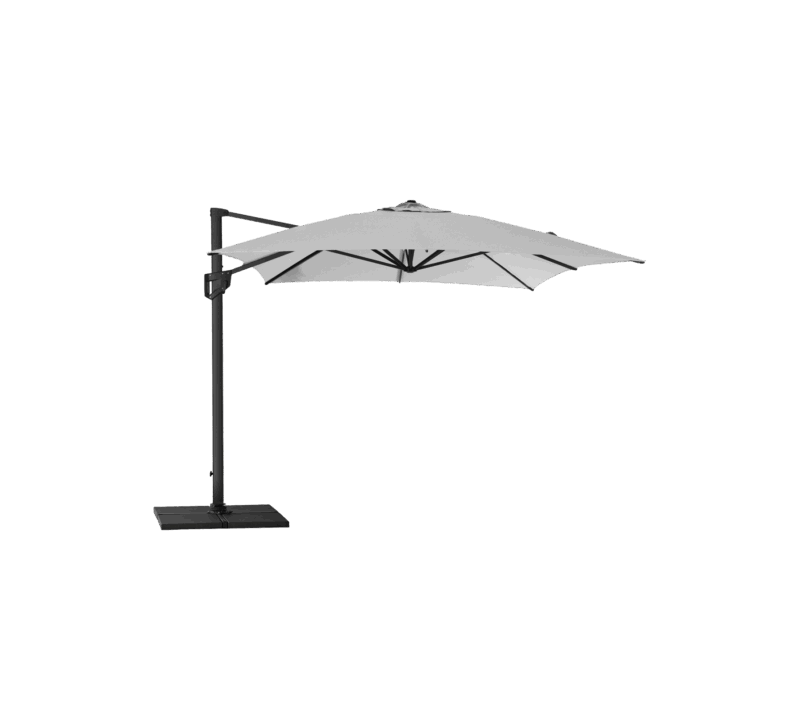Grand Parasol Rectangulaire Deporte 3x4m Protection Solaire Optimale Pour Terrasse Et Jardin 2