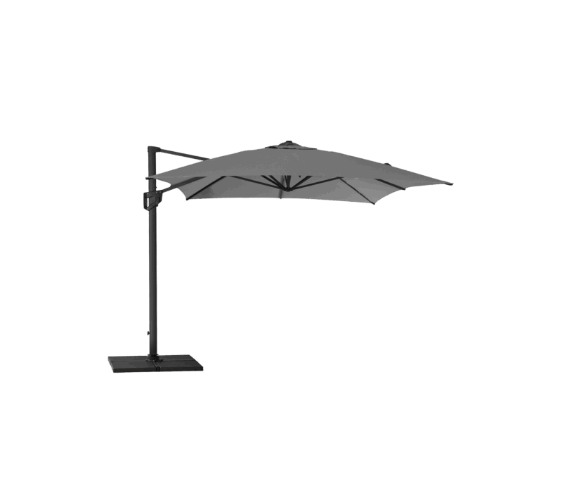 Grand Parasol Rectangulaire Deporte 3x4m Protection Solaire Optimale Pour Terrasse Et Jardin 3