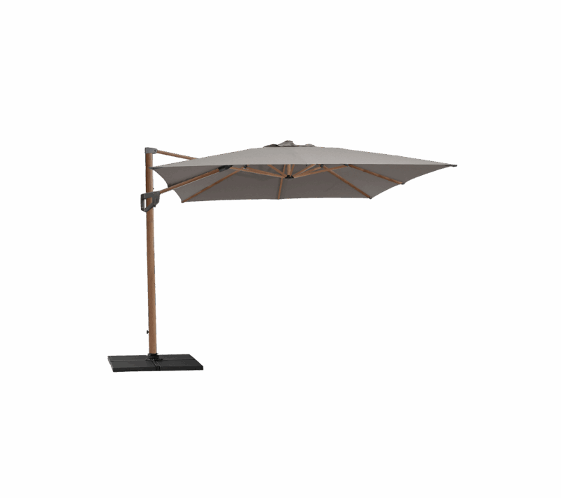 Grand Parasol Rectangulaire Deporte 3x4m Protection Solaire Optimale Pour Terrasse Et Jardin