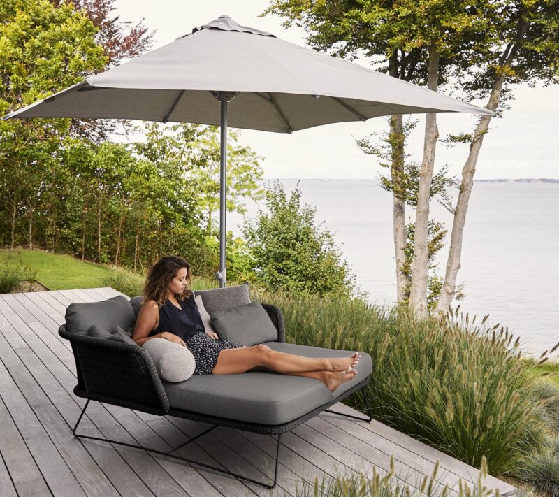 Parasol Carre 3x3m Avec Mecanisme Coulissant Pour Terrasse Jardin