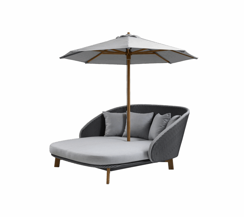 Parasol De Jardin Inclinable Avec Systeme De Levage Facile Pour Lit De Jour 1